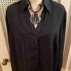 Notations Blouse with Necklace
